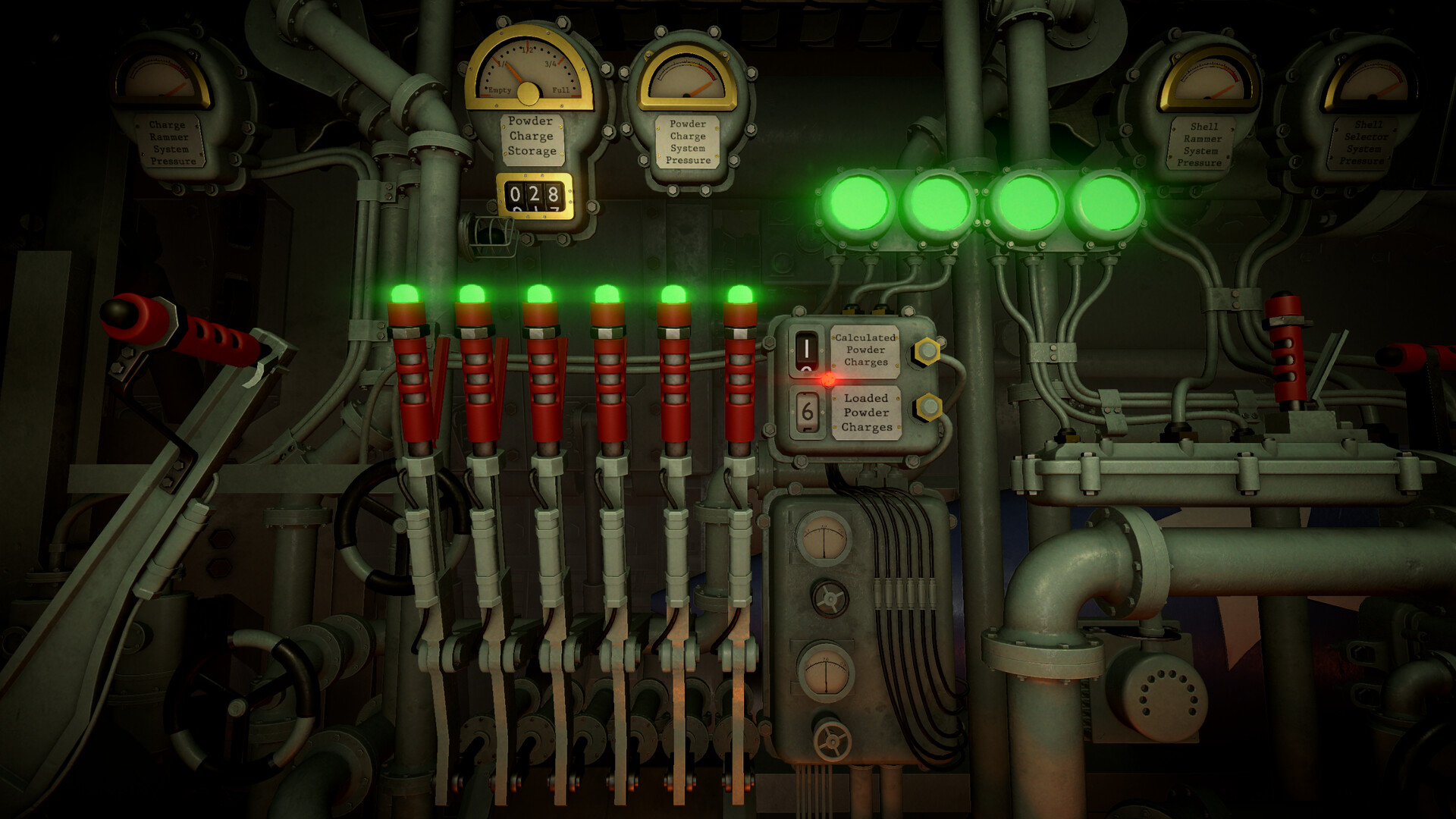 IRON NEST powder-charge station showing calculated charges 2 and loaded charges 6
